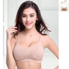 Women Ladies Sports Bra Fitness Running Top Bra Padded Stretch Workout Gym Tank