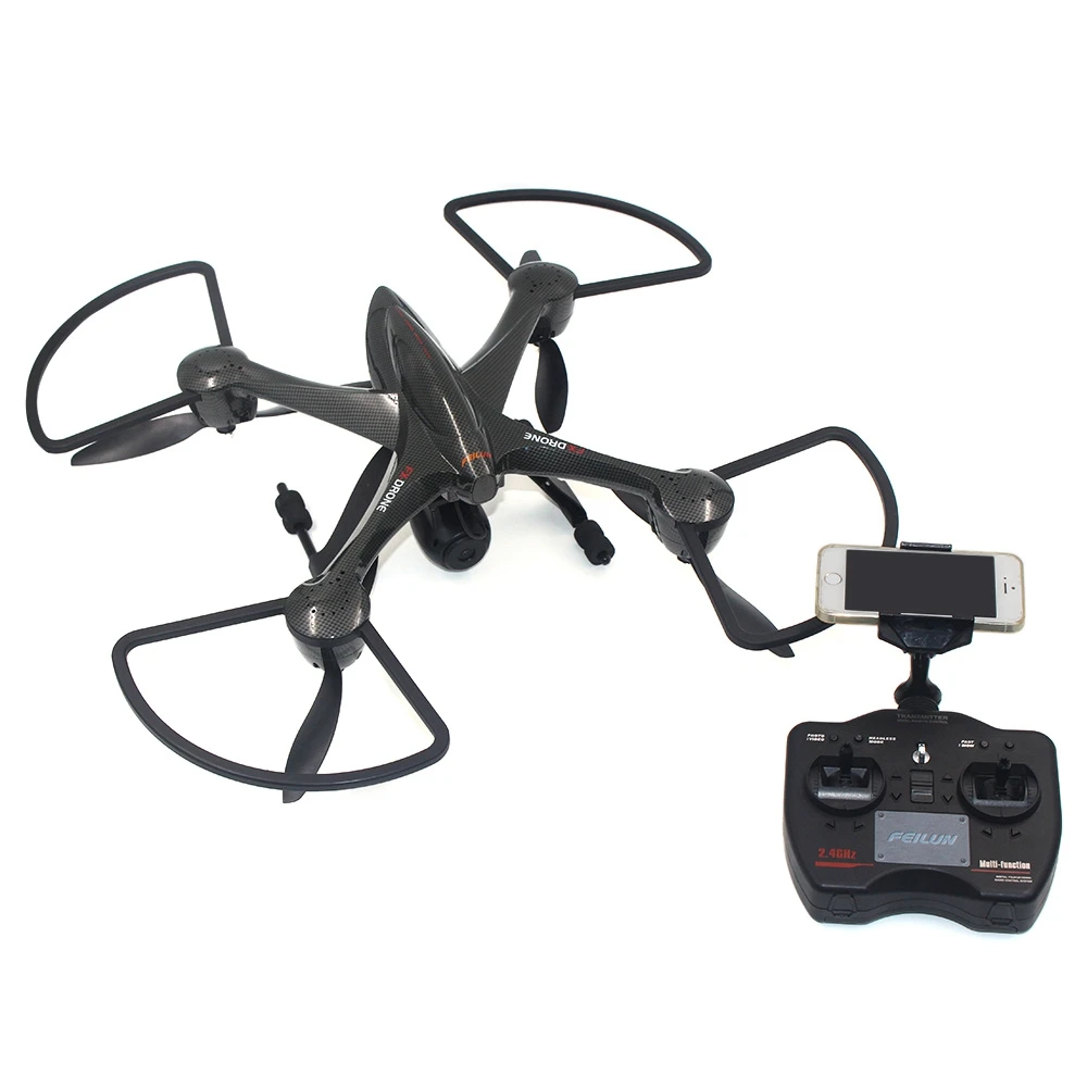 

Brand New RC Drone Dron HD Camera 2.4G 6 Axis Gyro RC Quadcopter WiFi FPV Real-time Video Transmission RC Drones FEILUN FX122C6
