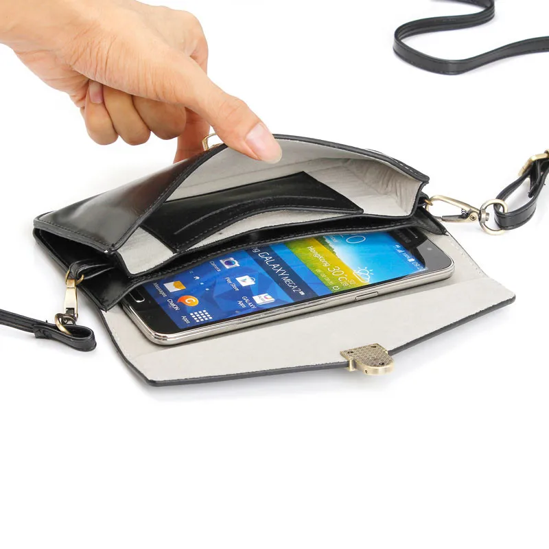 Luxury Colorful Phone Bag Universal PU Leather Pouch Crossbody Small Bags for iPhone 11 11pro max X XS Max XR 6 7 8 Plus Case case for iphone 7