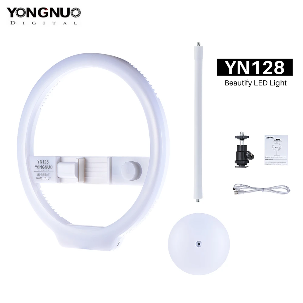 YONGNUO-YN128-Selfie-Ring-Light-Camera-Photo-Studio-Phone-128-LED-Ring-Light-3200-5500K-Photography (4)_
