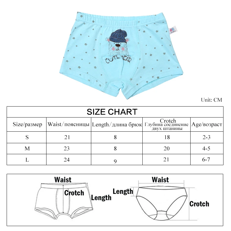 underwear size by age
