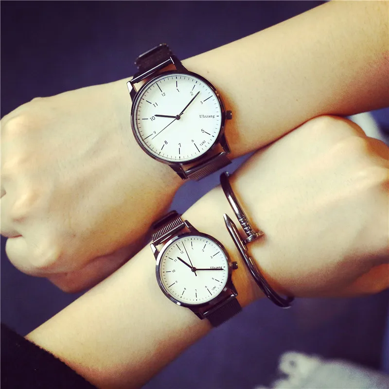 2016 New Design Korean Style Fashion Simple Lovers Wrist Watches Brand