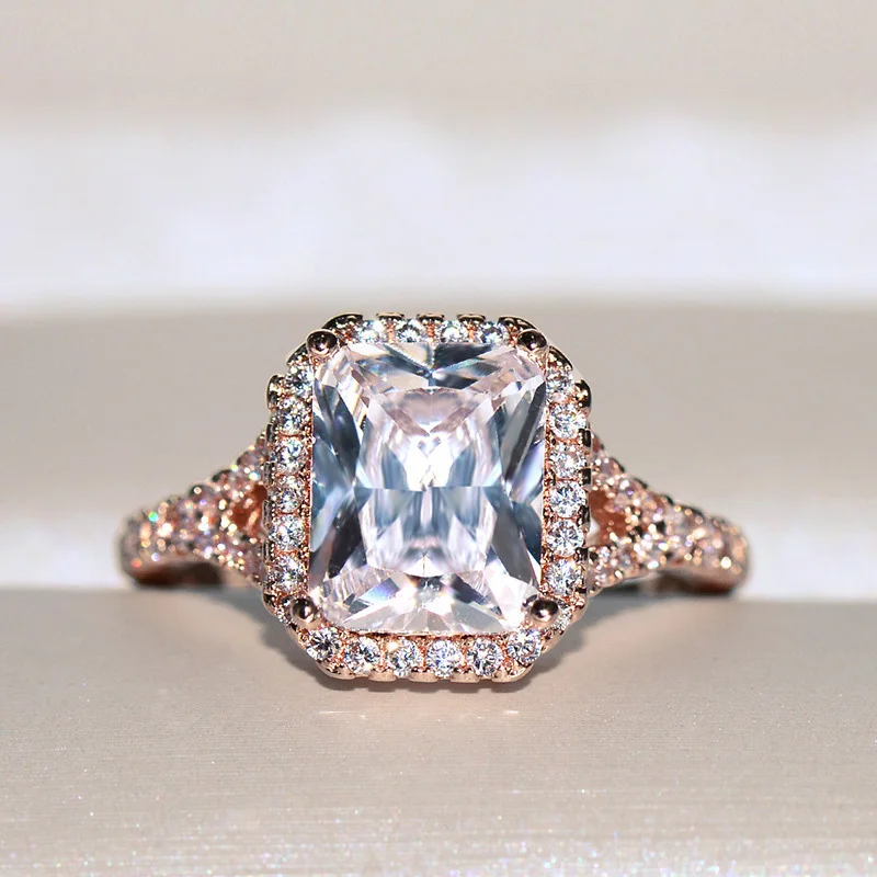 rose gold color luxury rings jewelry (3)