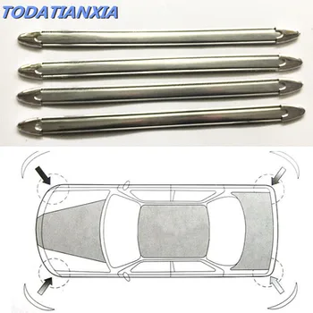 

4Pcs CAR Bumper Guard Protector Protection Scratch Sticker for ibiza dacia duster fiat 500 suzuki seat volkswagen golf 6 w203