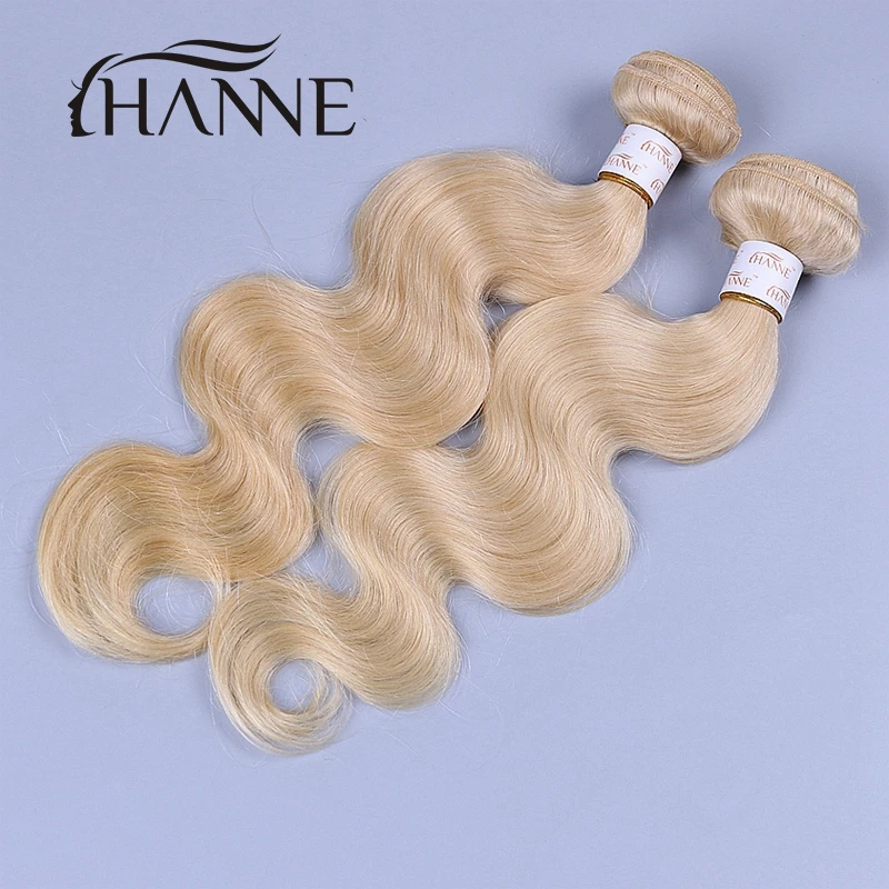 

HANNE hair products 613 blonde virgin hair 2 pcs 12-30 inch cheap body wave honey blonde weave 100% remy human hair 613 bundles