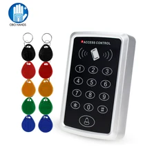 125KHz Rfid Standalone Access Control Keypad EM Card Reader with 10 Keychains Door Keyless Lock For Entry Security System