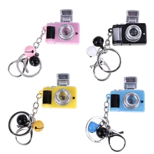 Digital Camera Keychain Luminous Sound Flash light Pendant Bag Accessories Children Toy Led Camera Flashing Toys for Kids