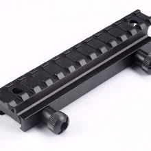 Тактический прицел для винтовки с рельсовым креплением 13 слотов с плоским верхом AR Riser scope base расширенный 20 мм Picatinny Weaver QD scope mount Rail