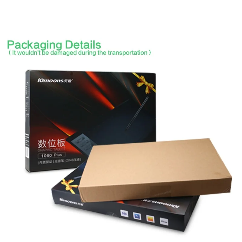 10moons 1060plus Inches Art Digital Graphic Tablet for Drawing Supports Tilt & Radial Function with 10 Shortcut Keys - Image 6