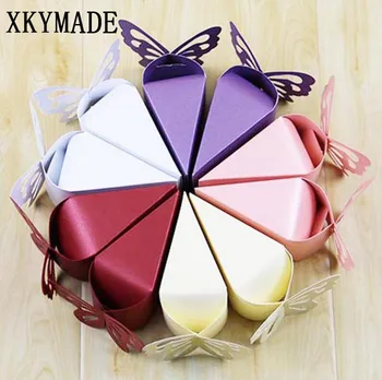 

100Pcs Party wedding Candy Box Butterfly Candy Box Paper Favors Gift Boxes for Wedding Decoration