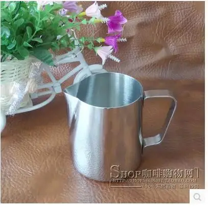 

FeiC 150ml/5oz Stainless Steel Milk Pitcher/Jug Milk Foaming Jug/Teflon for fancy coffee maker