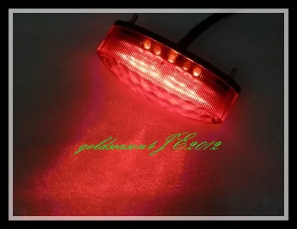 

Motorcycle ATV Red LED Tail Running Brake Light FOR Custom Super Moto ATV Dirt Bike Dual Sport MX Chopper KTM