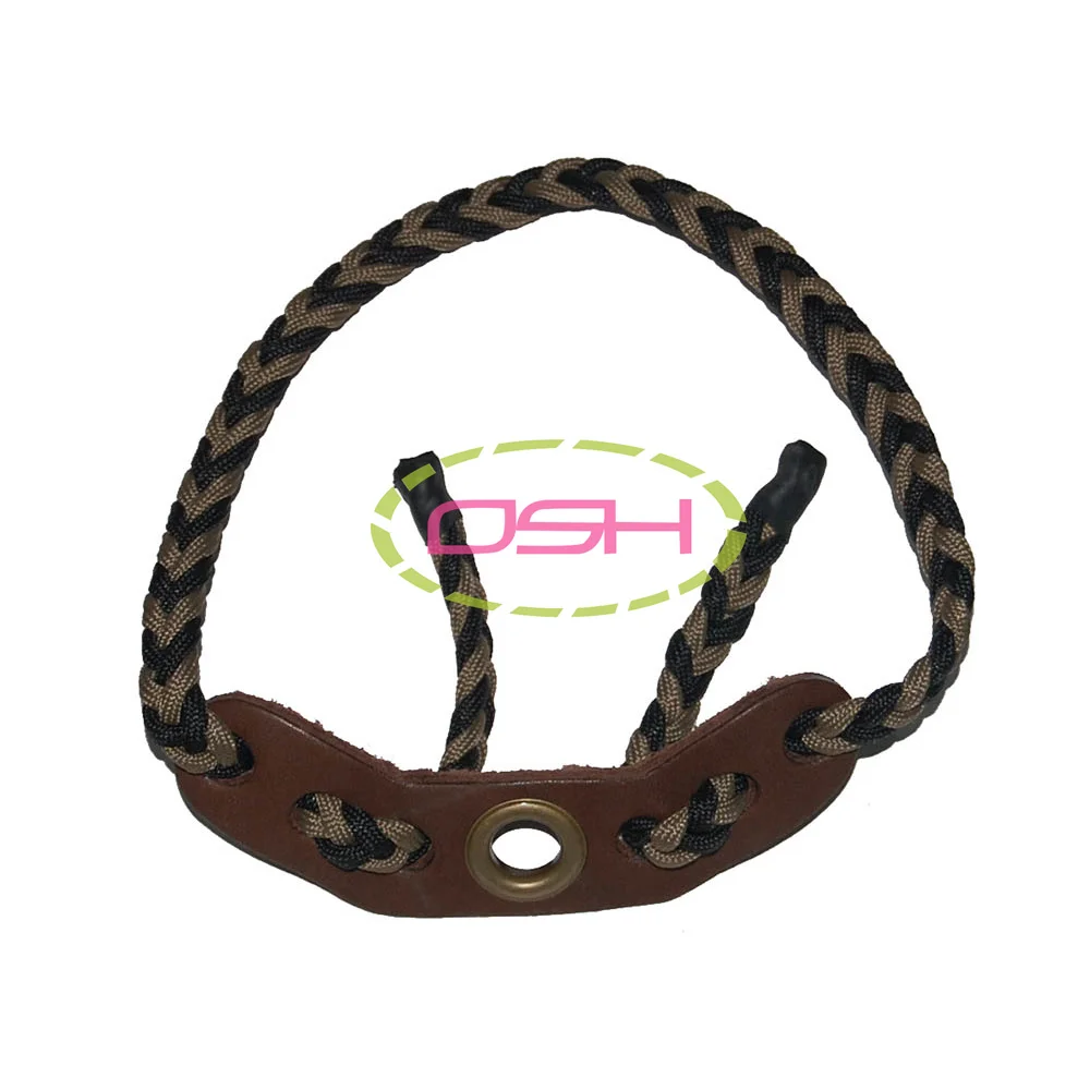 Archery Hunting Compound Bow Sling Adjustable Braided Bow Wrist Sling