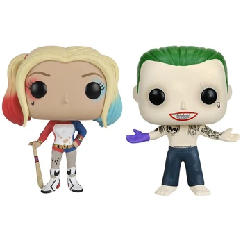 

With Box Suicide Squad Harley Quinn PVC 10 CM Harley Action Figure Super Heroes Collection Model Movie Kids Toys
