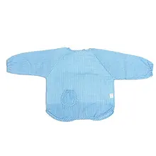 Детский передник с длинными рукавами, комбинезон, водонепроницаемый, синий