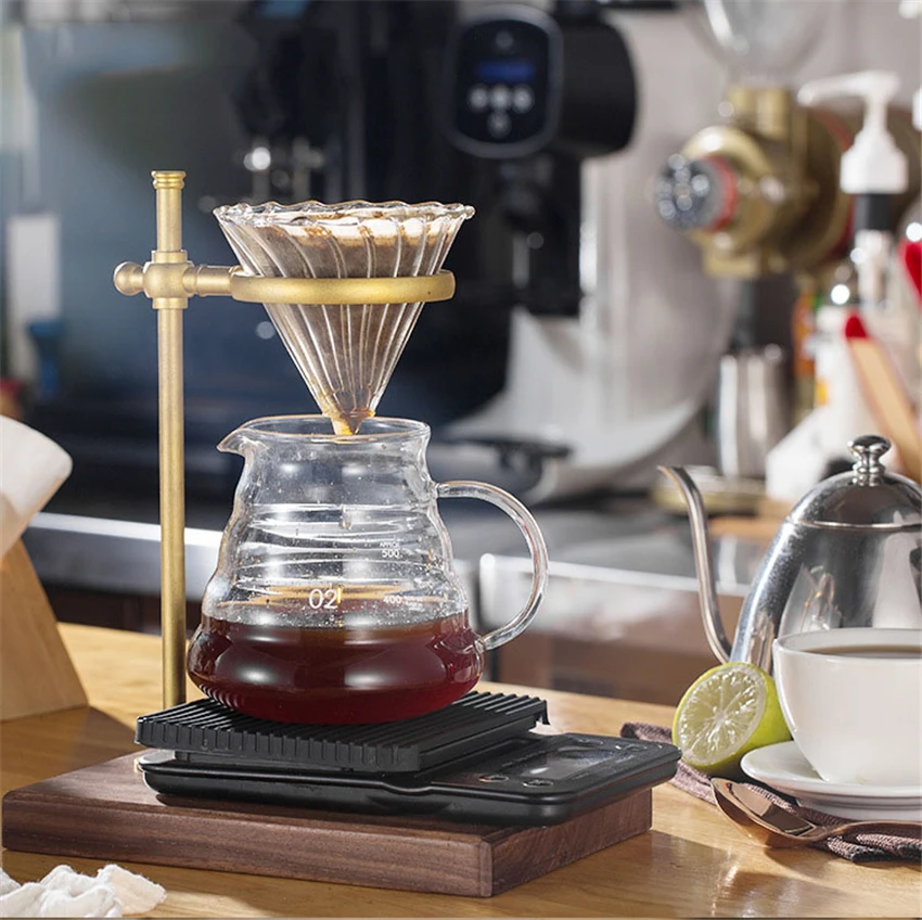 Деревянная База держатель фильтра для кофе регулируемый держатель чашки ручной фильтр для кофе капельница держатель для полотенец Аксессуары для кофе