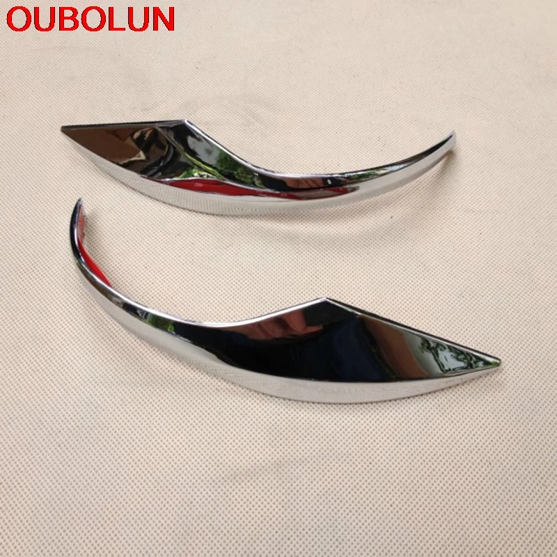 

OUBOLUN For Toyota Aqua 2014 2015 2016 2017 2018 Car Rearview Mirror Strip Cover Trim Cap Garnish Moulding Overlay ABS Chrome