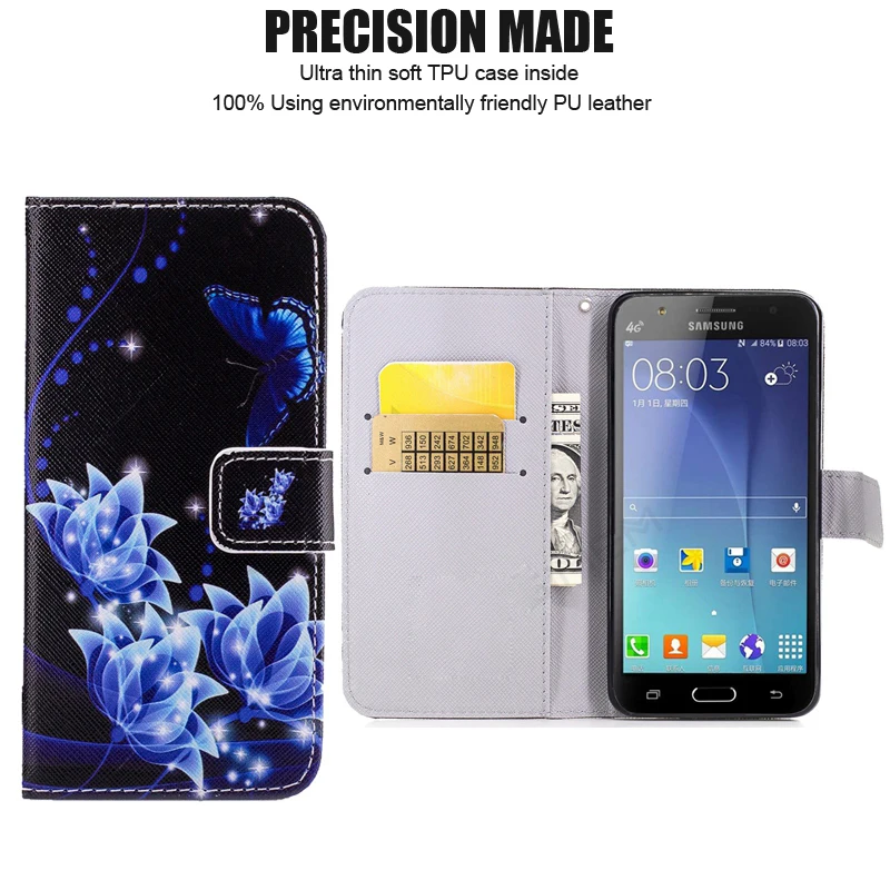 Кожаный чехол для телефона Samsung Galaxy J1 J3 J5 J7 2016 A3 A5 2017 A8 2018 Core Prime Grand G531 S6 S7 edge S9 S8