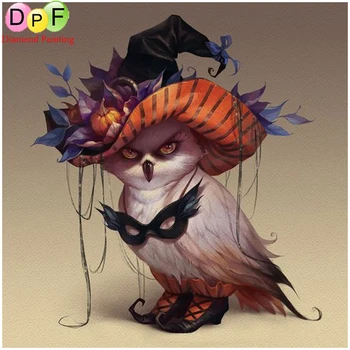 

DPF Round full Diamond embroidery The owl diamond cross stitch diy diamond painting home Decorative painting