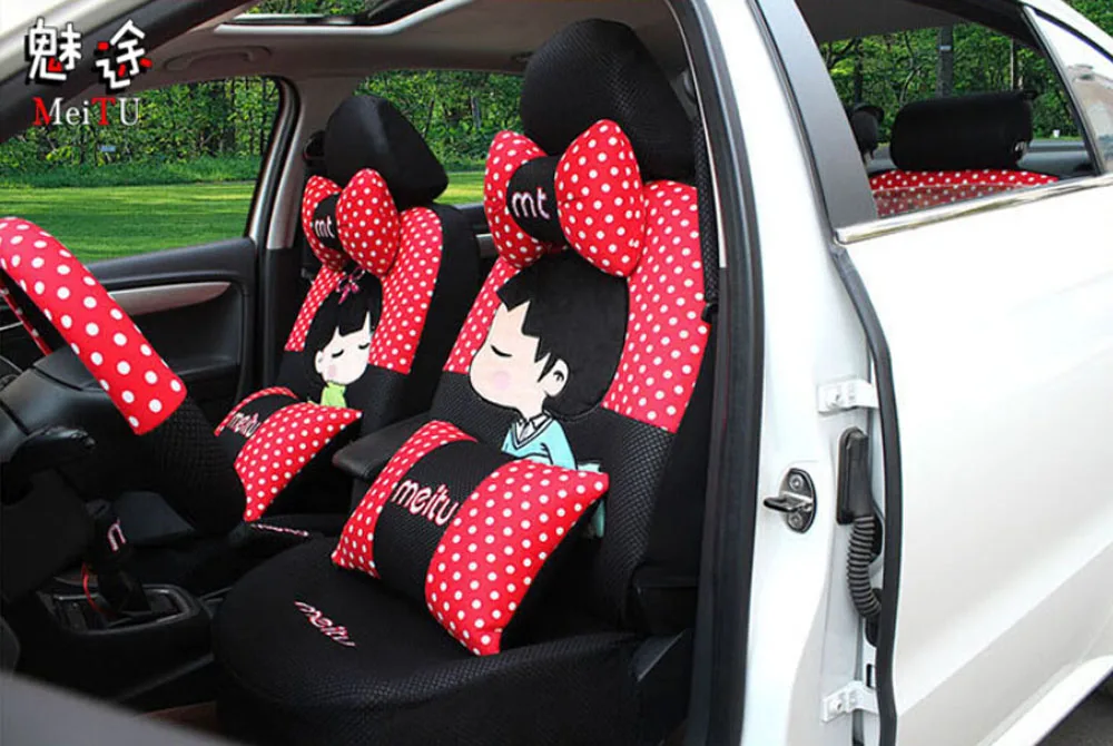 20pcs 2016 new sets luxury female cute car seat cover seat covers