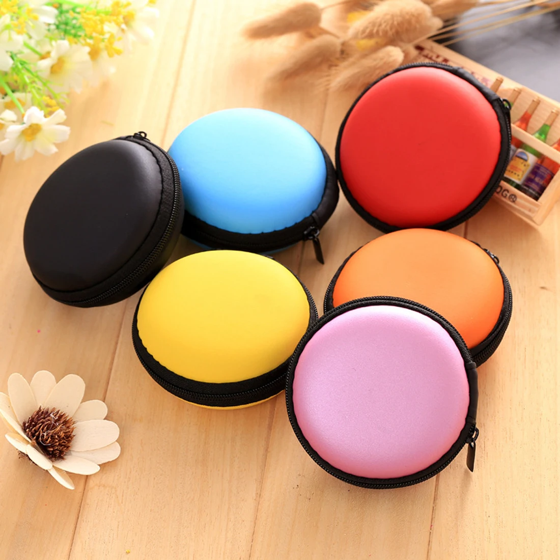

Earphone Holder Case Storage Carrying Hard Bag Box Case For Earphone Headphone Accessories Earbuds memory Card USB Cable Box
