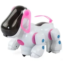 2018New товаров электронные легкой музыкой игрушки для домашних питомцев робот собака прогулки щенок фигурка героя детские игрушки для детей
