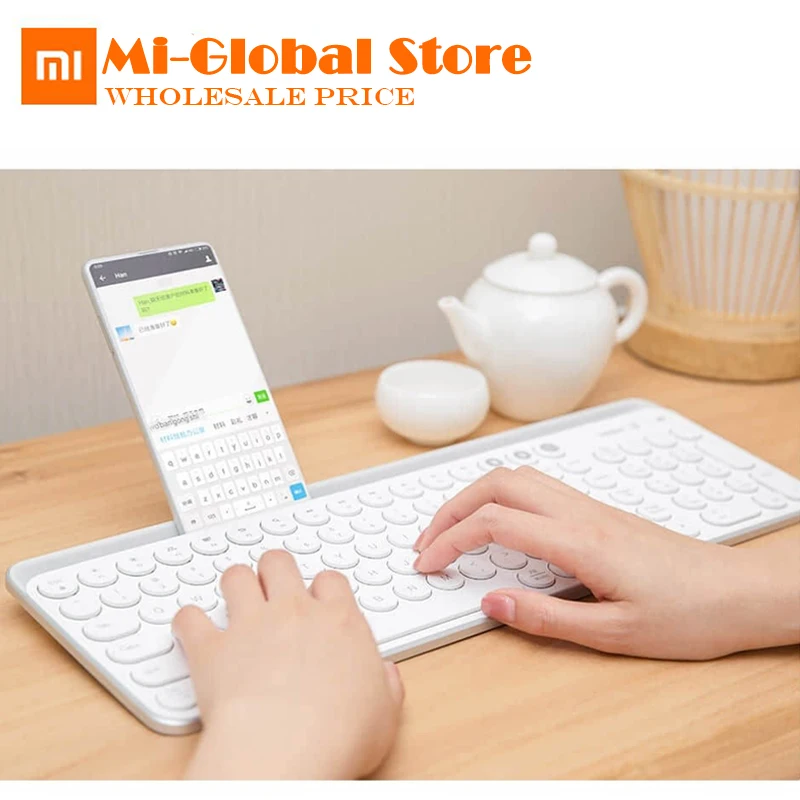 

xiaomi Miiiw Bluetooth dual mode keyboard 2.4GHz wireless connection 10m available 104 Keys Multi system compatible smart home