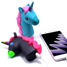 Power Bank 8800mAh Lovely Style Unicorn Cute Portable Power Bank Charger Cartoon 18650 Battery for Smart Phone Battery