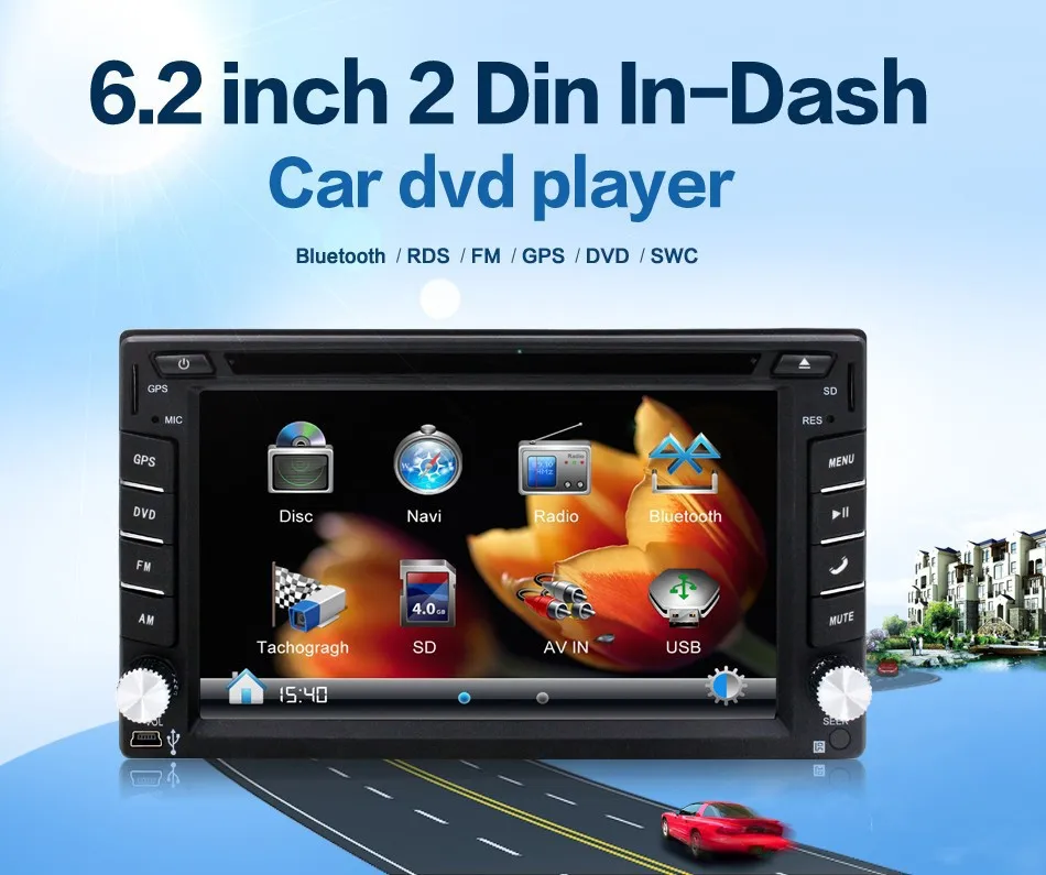 Flash Deal Car DVD player GPS Radio Bluetooth 2 din universal for X-TRAIL Qashqai x trail juke for nissan Stereo Radio Bluetooth USB/SD 1