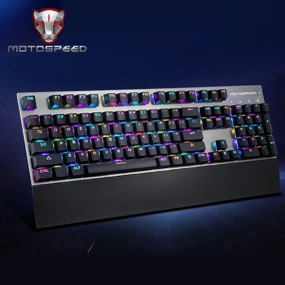 Prix pour Motospeed CK108 USB Filaire Clavier de Jeu Mécanique avec RGB 104 Touches/18 Rétro-Éclairage Modes Clavier pour Ordinateur Prix pour Motospeed CK108 USB Filaire Clavier de Jeu Mécanique avec RGB 104 Touches/18 Rétro-Éclairage Modes Clavier pour Ordinateur