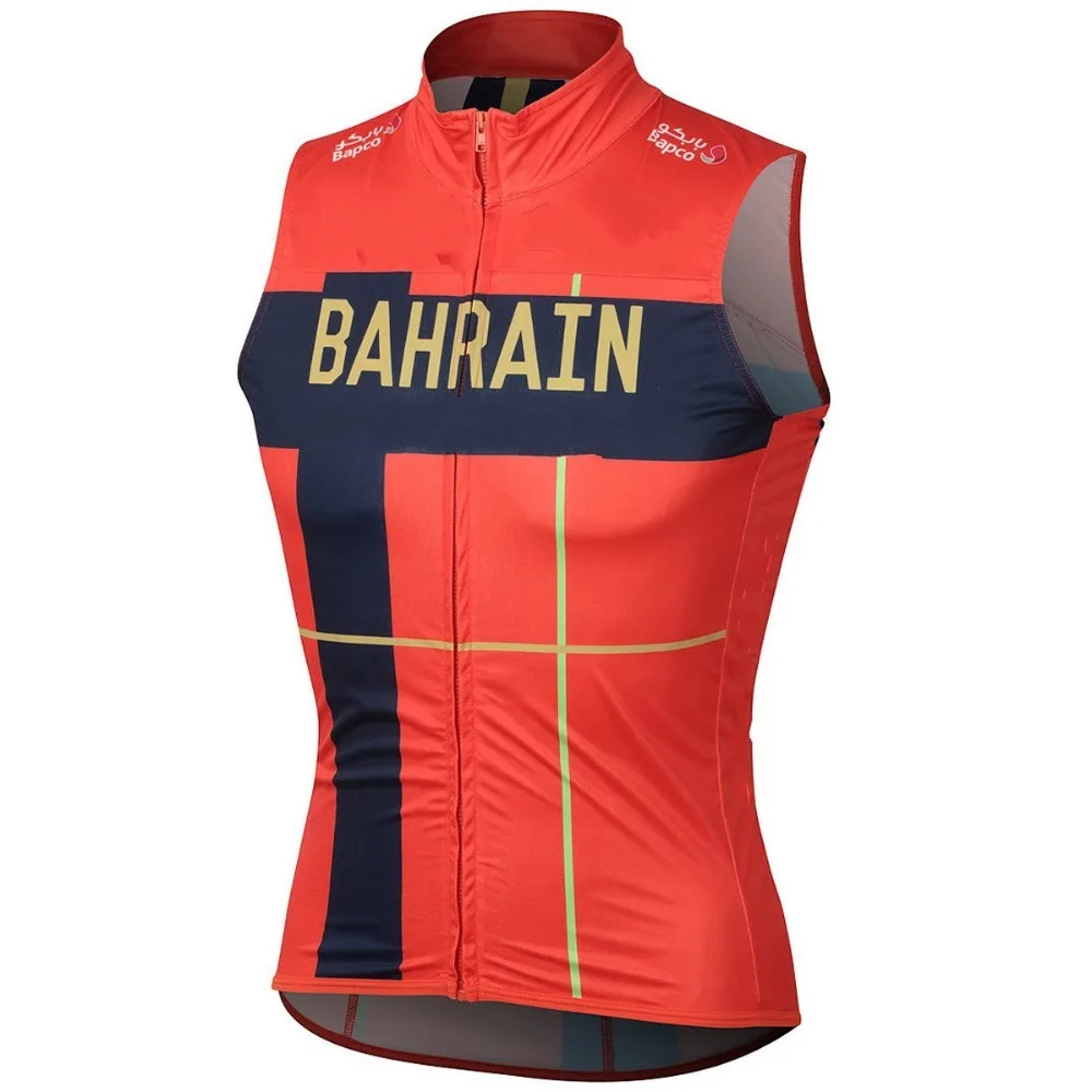 pro team bahrain ветрозащитный жилет для велоспорта с 3 карманами дышащий Летний жилет без рукавов MTB Ropa Ciclismo windstopper maillot gilet
