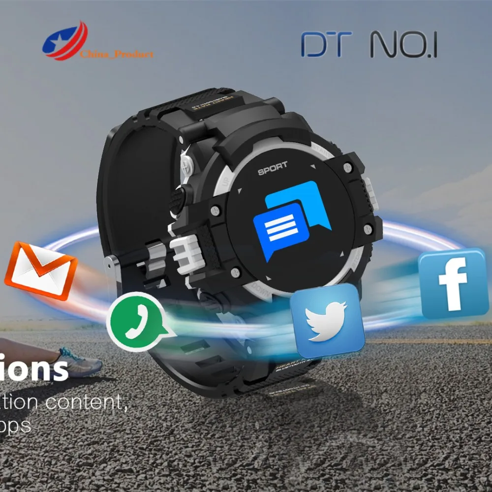 100% Original KKTICK DTNO.1 DTNO.1 F7 GPS Smart Watch Wearable Devices Activity Tracker Bluetooth 4.2 Altimeter Barometer Compas