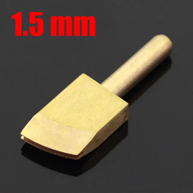 1.5mm Кожаные электрические инструменты для глажки краев, латунные паяльники, линия для запайки, DIY Инструменты для пирографии, кожевенное ремесло - Цвет: 1.5mm