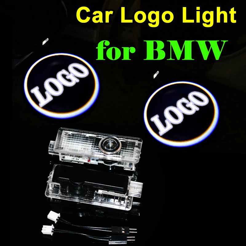 Hippcron 2 x Car Door Light LED Welcome Lights Laser LOGO Lamp for BMW 3 5 6 7 Series GT E60 E90 F10 X5 X3 M3 F02 F15 | Автомобили и