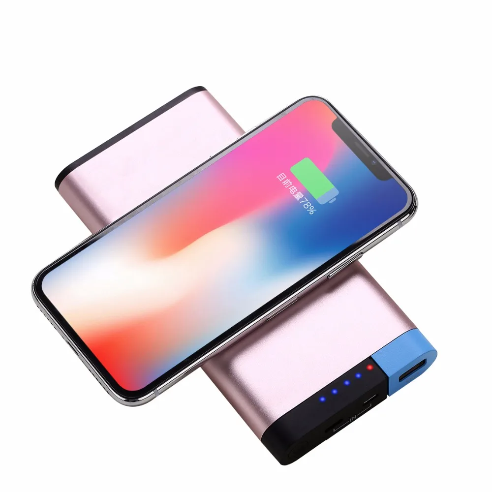 Power Bank 10000mAh QI Wireless Charger for iPhone X 8 Samsung S8 Note 8 Poverbank External Battery USB Type C Ports Powerbank Power Bank 10000mAh QI Wireless Charger for iPhone X 8 Samsung S8 Note 8 Poverbank External Battery USB Type C Ports Powerbank