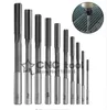 10Pcs/Set HSS Straight Shank Chucking Reamer Milling Cutter Tool 3-12mm 1