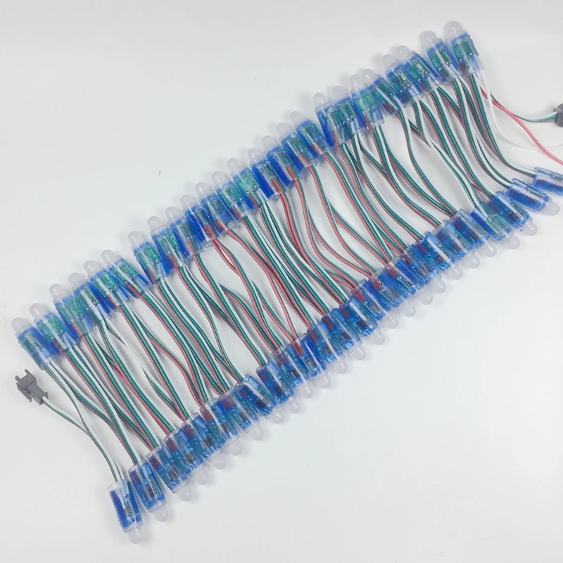 100 шт./лот 12 мм WS2811 2811 IC RGB светодиодный Пиксели модульная гирлянда светильник IP68 5V Праздники/Рождество/фестиваль