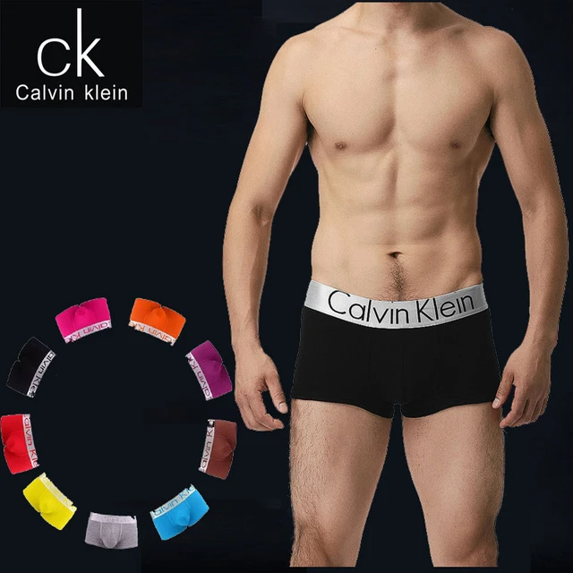 Calvin Klein CK Men ropa interior ropa interior atractiva del hombre del sólido pantalones de hombre con envases de lujo _ AliExpress Mobile