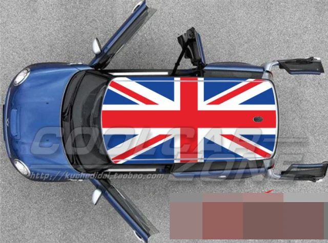 

Brand new union jack Style Car roof Sticker for mini cooper clubman