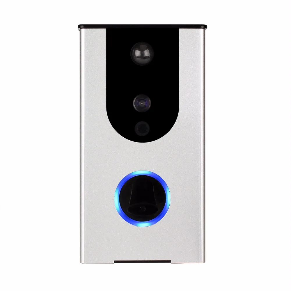

Wireless Video Door Intercom System 720P PIR Night Vision WiFi Video Doorbell Outdoor Built-in 8G TF Card Slot & USB Charging