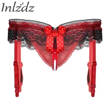 Женское Целомудрие нижнее белье трусы с вырезами гофрированные стринги Нижнее белье с подвязками женские Экзотические Стринги