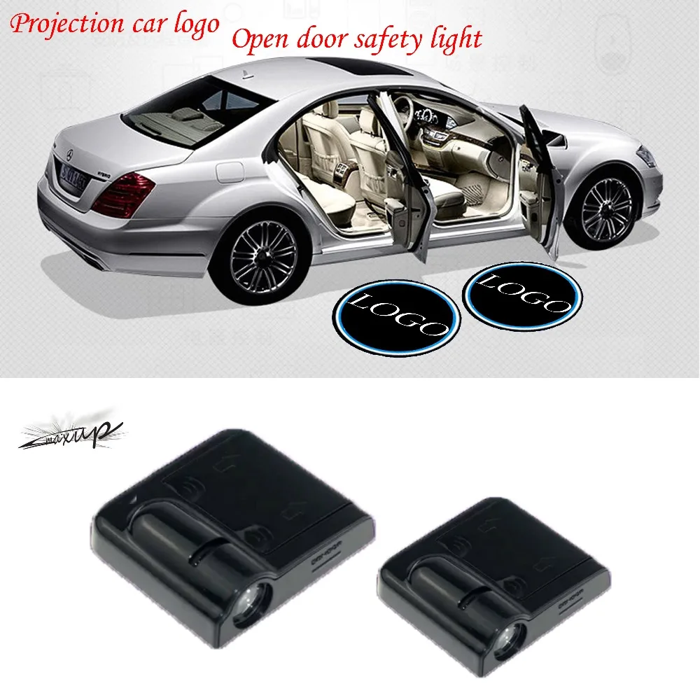 

Maxup 2pcs LED lamps for cars logo door welcome lighting laser universal for Chrysler 300C Grand Voager PHEV light bulbs for car