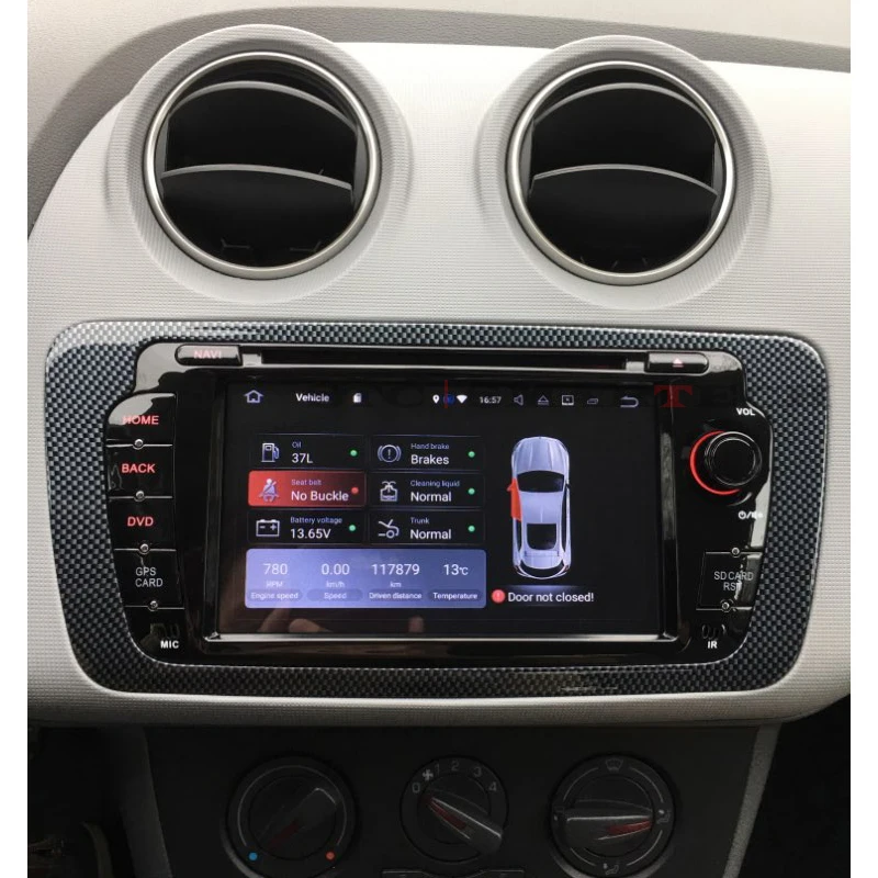Excellent SMARTECH 2Din 7 inch IPS Screen Android 8.1 OS For Seat Ibiza Car GPS Radio DVD Player With CAN-BUS Octa-Core 2GB RAM 32GB ROM 8