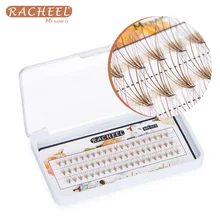 Новые карамельные цветные пучки ресниц натуральные мягкие 0,07 C 10 корень накладные ресницы кластеры накладные ресницы