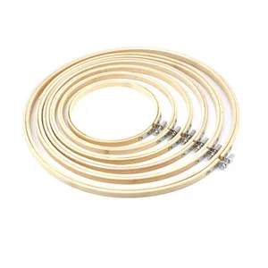 13 см 17 см 20 см 23 см 26 см 30 см Вышивка Обручи деревянные кольца для вышивки крестом Швейные тамбур рамка Горячие - изображение