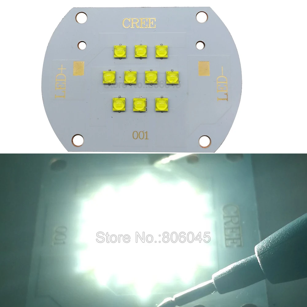 

50W 50 Watts Cree XTE XT-E High Power LED Emitter Lamp Light Cool White 6000-6500K DC30-36V 1500mA 1.5A