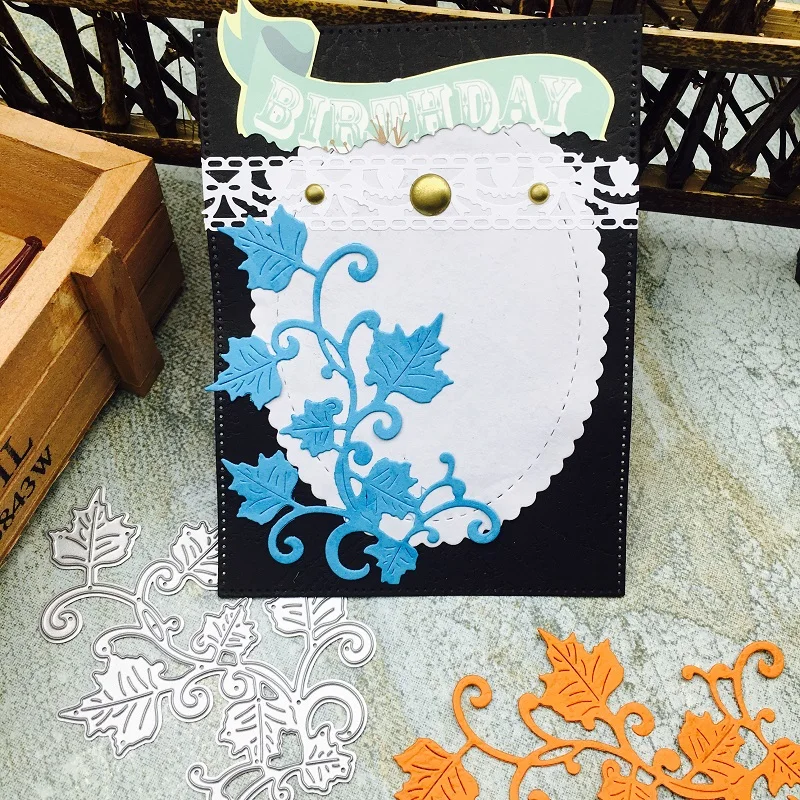  Maple leaves Cutting Dies Scrapbooking Embossing Stencil Card Die Squirrel Design For DIY Invitatio - 32978731540