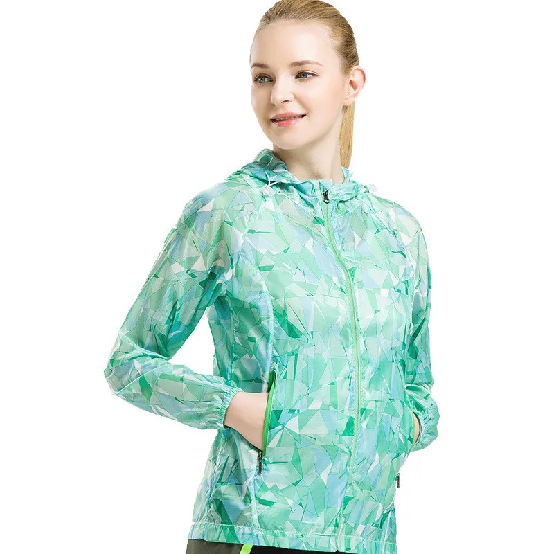 Outdoor Female Long sleeves Sunscreen clothes Breathable Ultra thin Sun