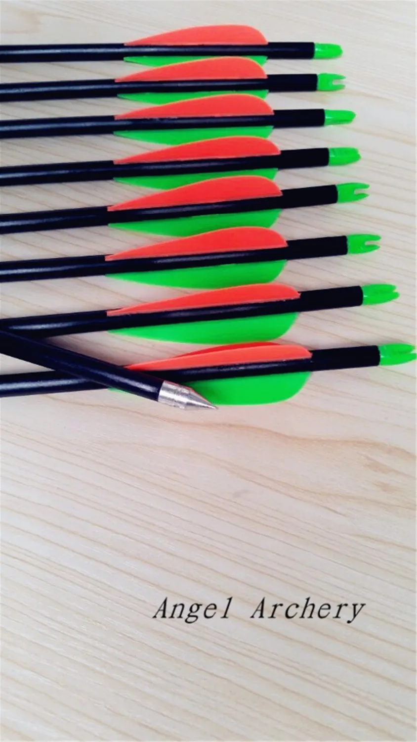 12PK 32''NEW FiberGlass Arrows 15 80lb Archery Hunting Recurve Bow Fiber Glassin Bow & Arrow