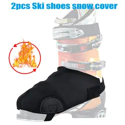 2 предмета для лыжных ботинок крышка Утепленная одежда износостойкие против скольжения для зимние уличные Лыжный спорт Теплая обувь